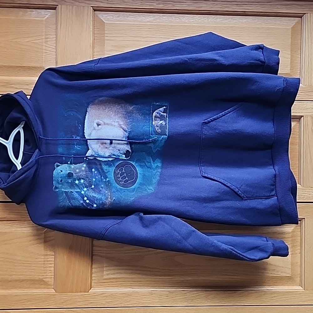 Vintage King Fashions Polar Bear hoodie fits Medium